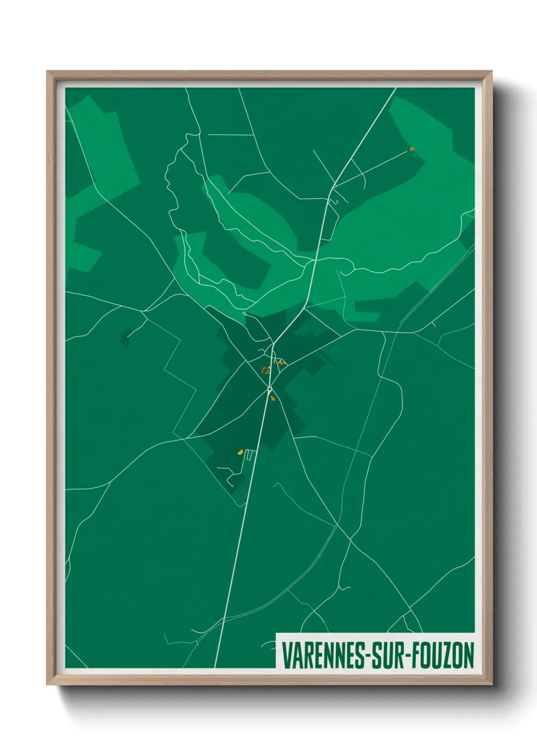Un poster carteVarennes-sur-Fouzon