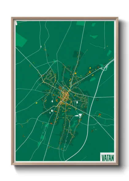 Une affiche de carte sur Vatan