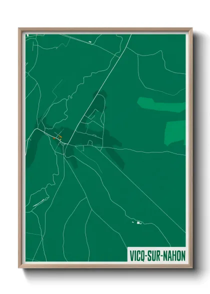 Une affiche de carte sur Vicq-sur-Nahon