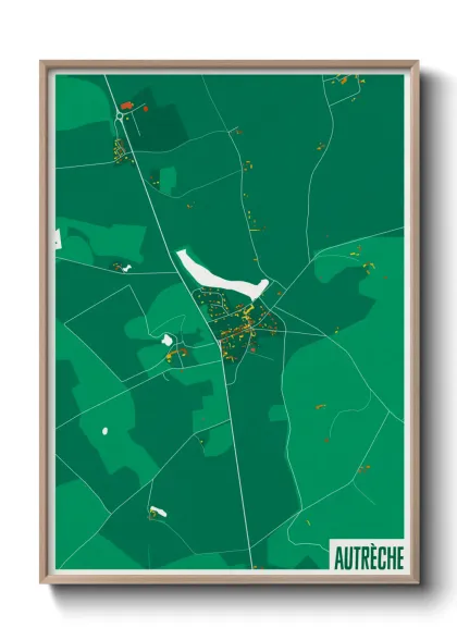 Une affiche de carte sur Autrèche