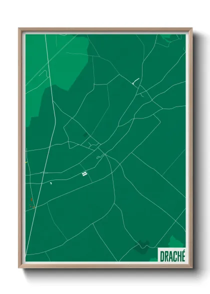 Une affiche de carte sur Draché