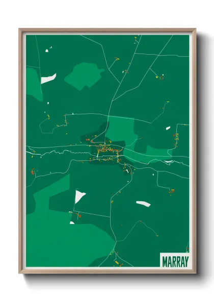 Une affiche de carte sur Marray