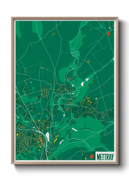 Une affiche de carte sur Mettray
