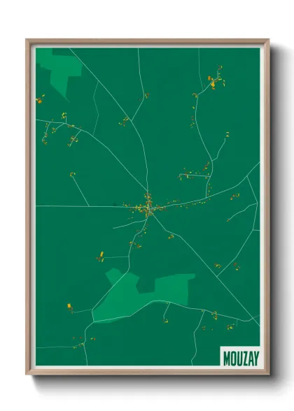 Une affiche de carte sur Mouzay