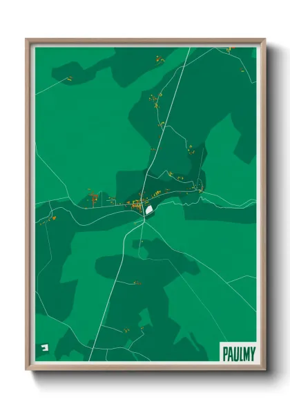 Une affiche de carte sur Paulmy