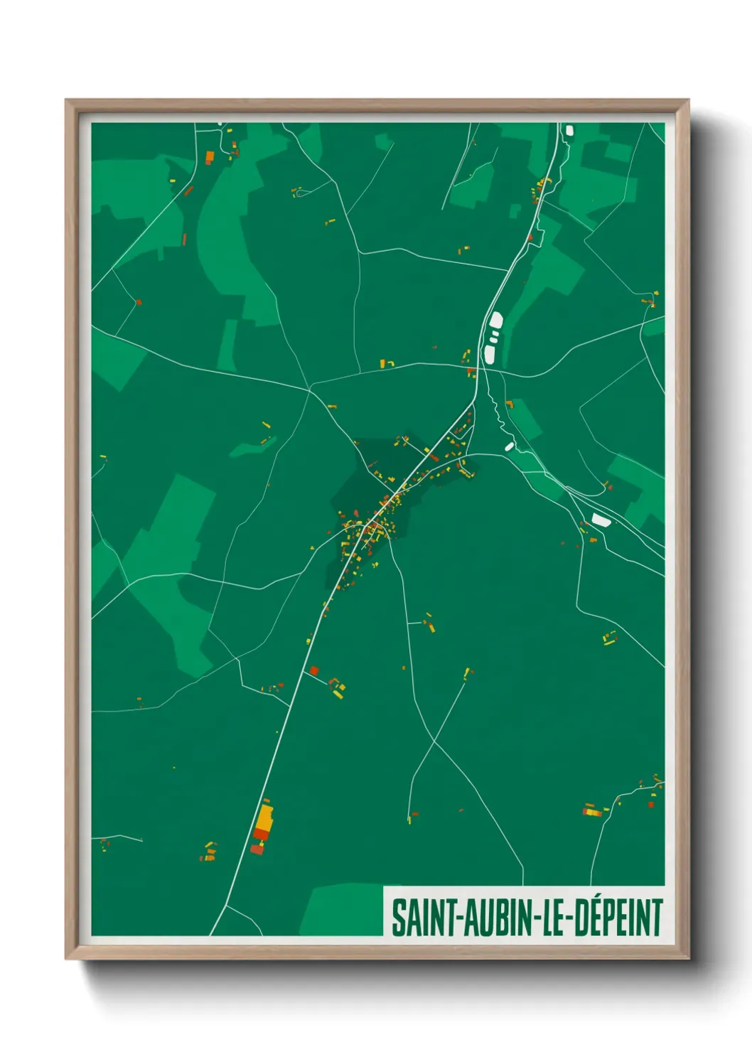 Un poster carteSaint-Aubin-le-Dépeint