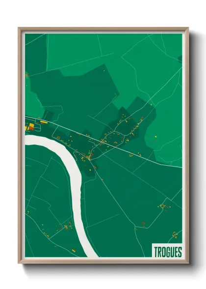 Une affiche de carte sur Trogues