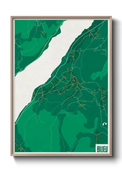 Une affiche de carte sur Bilieu