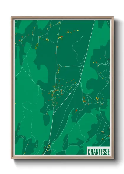 Une affiche de carte sur Chantesse