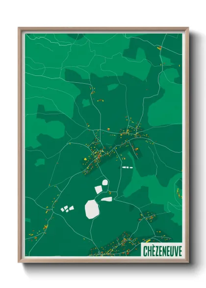 Une affiche de carte sur Chèzeneuve