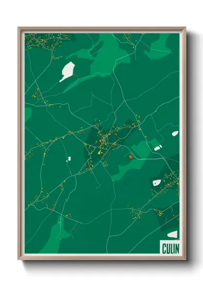 Une affiche de carte sur Culin