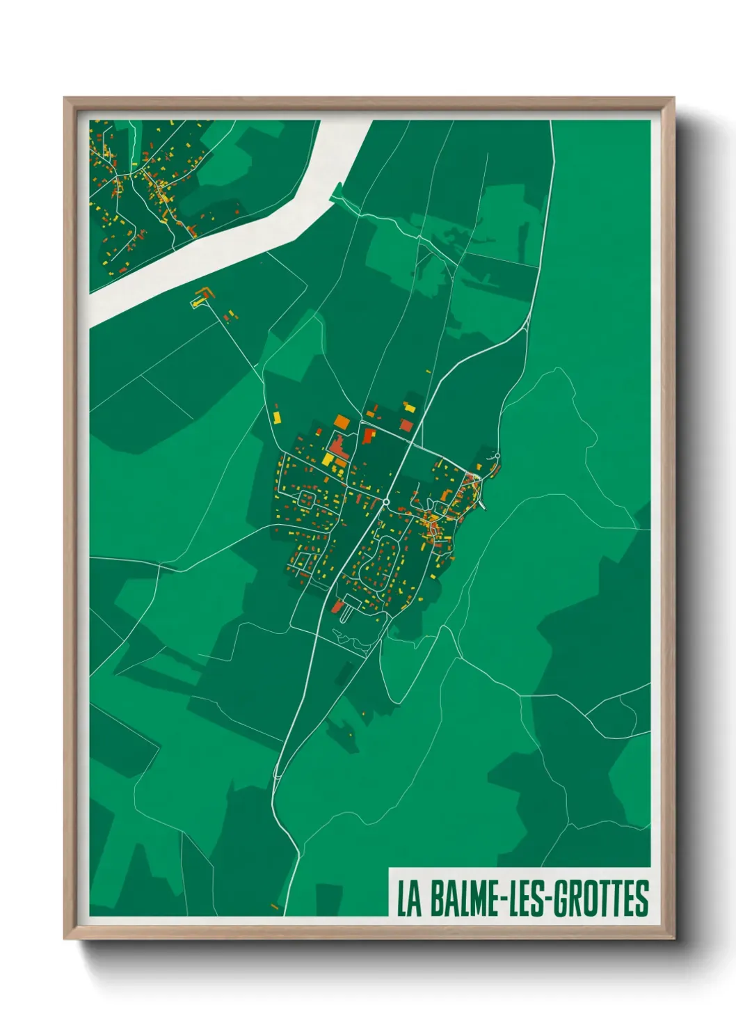 Un poster carteLa Balme-les-Grottes