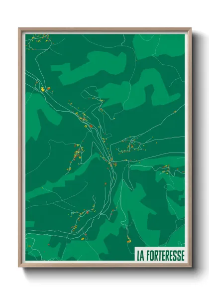Une affiche de carte sur La Forteresse