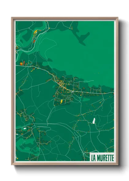 Une affiche de carte sur La Murette