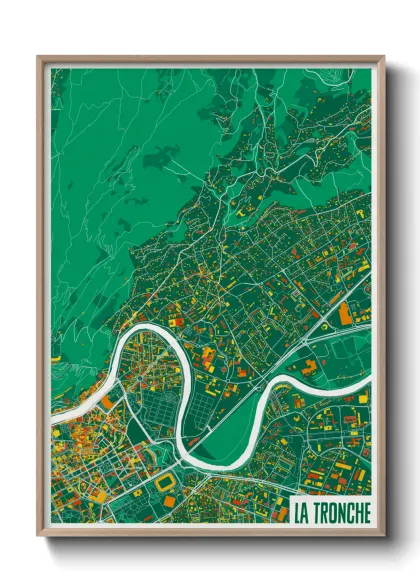 Une affiche de carte sur La Tronche