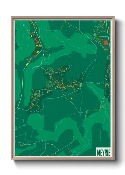 Une affiche de carte sur Meyrié