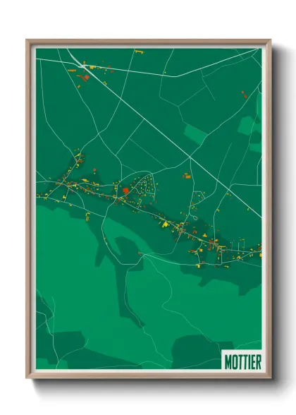 Une affiche de carte sur Mottier