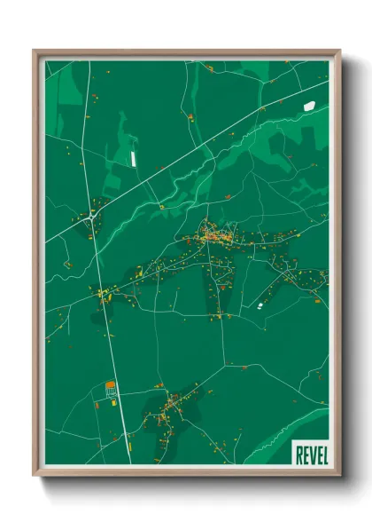 Une affiche de carte sur Revel