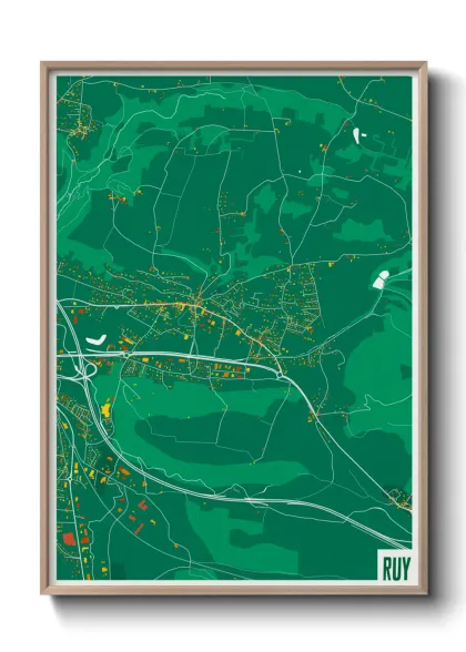 Une affiche de carte sur Ruy