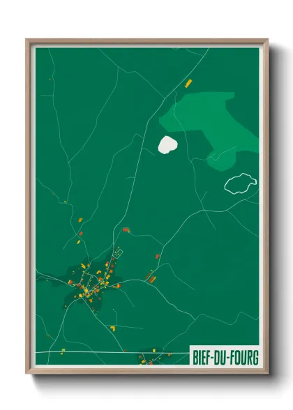 Une affiche de carte sur Bief-du-Fourg