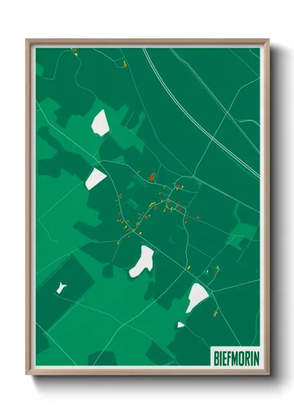 Une affiche de carte sur Biefmorin
