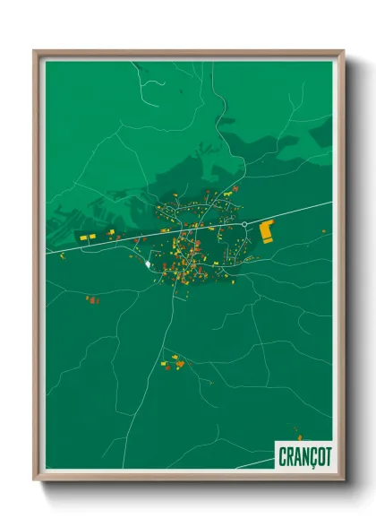 Une affiche de carte sur Crançot