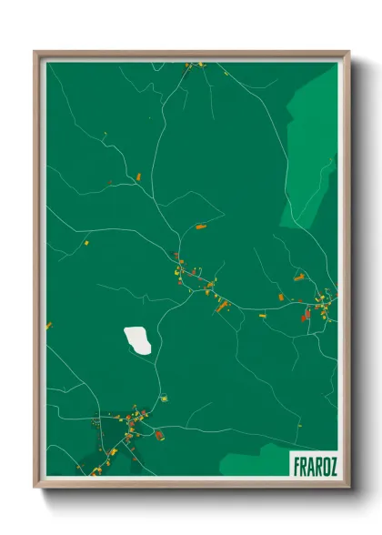 Une affiche de carte sur Fraroz