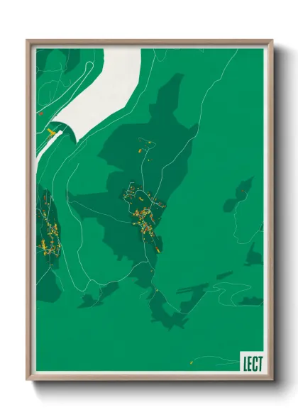 Une affiche de carte sur Lect