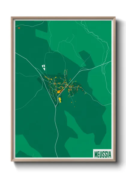 Une affiche de carte sur Meussia