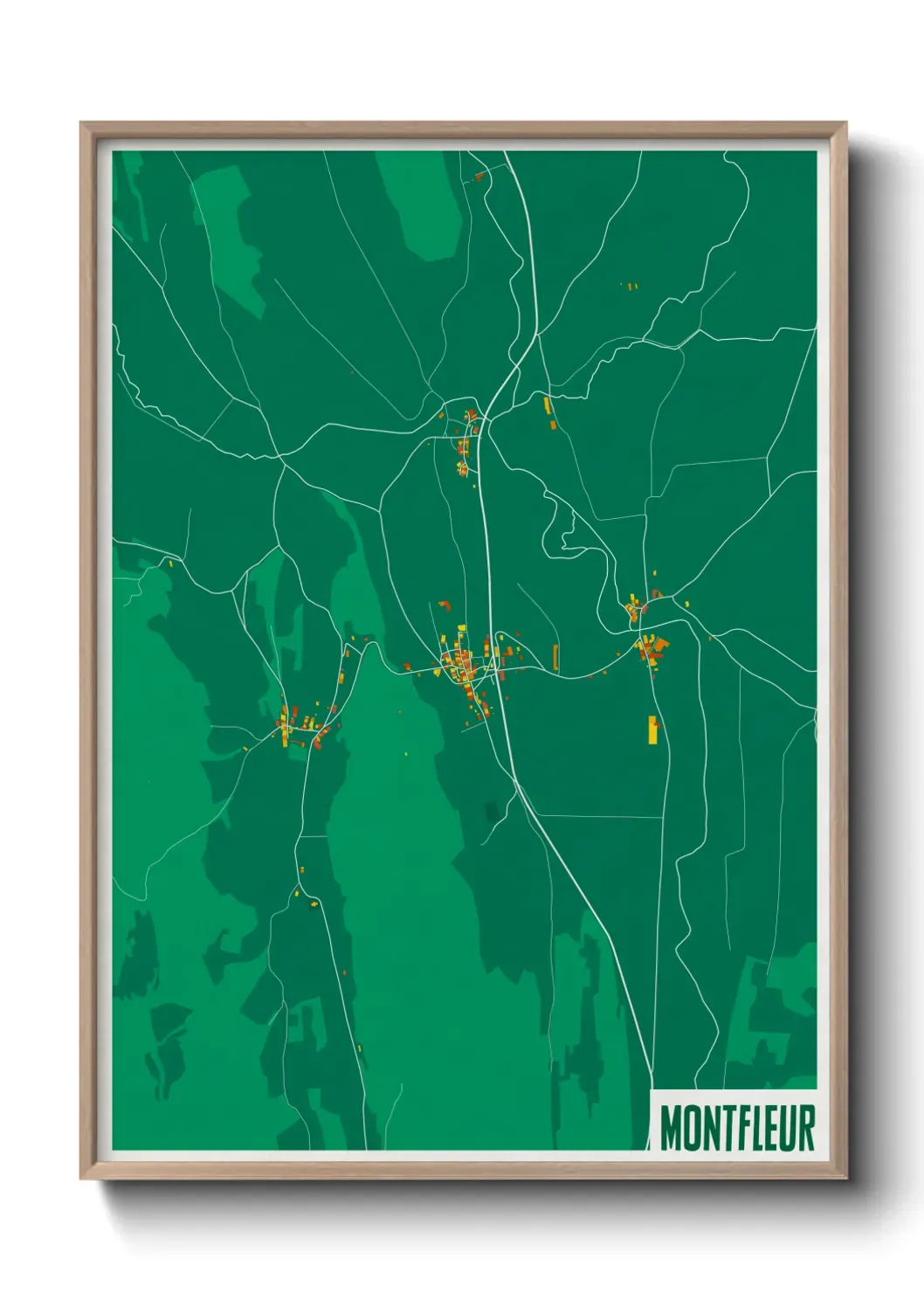 Un poster carte Montfleur