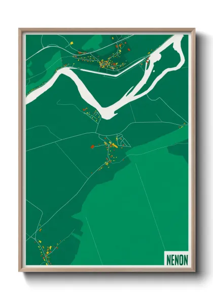 Une affiche de carte sur Nenon