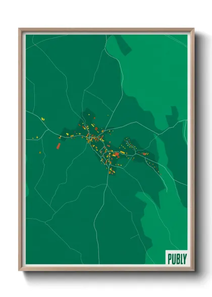 Une affiche de carte sur Publy