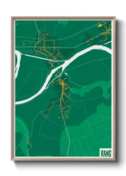 Une affiche de carte sur Rans