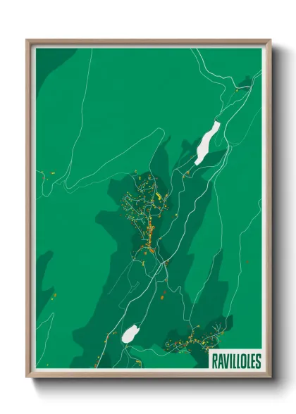 Une affiche de carte sur Ravilloles