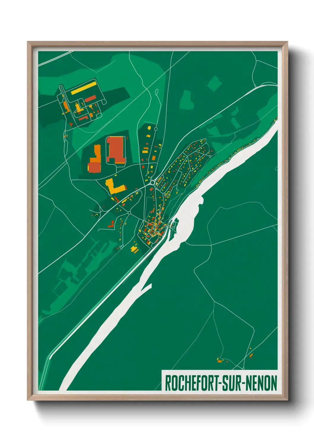 Un poster carteRochefort-sur-Nenon