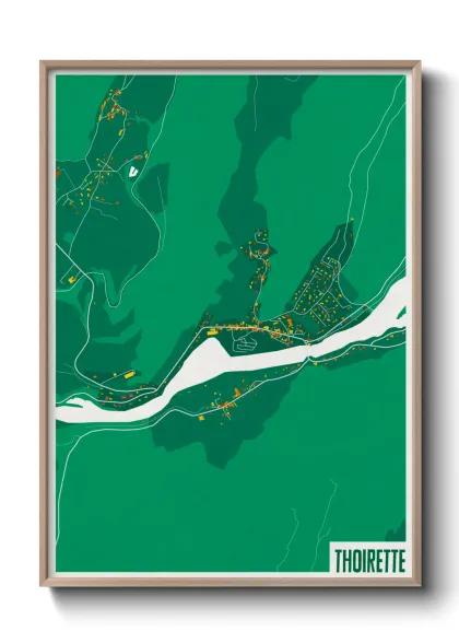 Une affiche de carte sur Thoirette