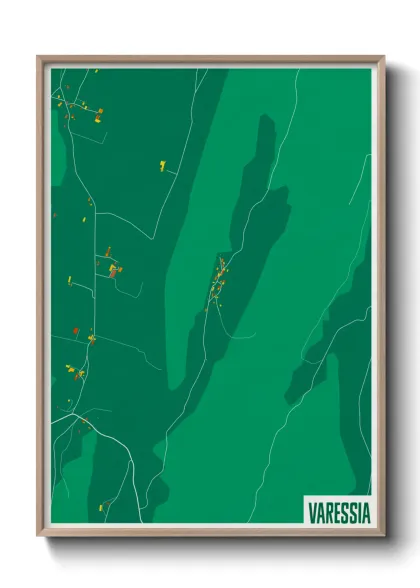 Une affiche de carte sur Varessia