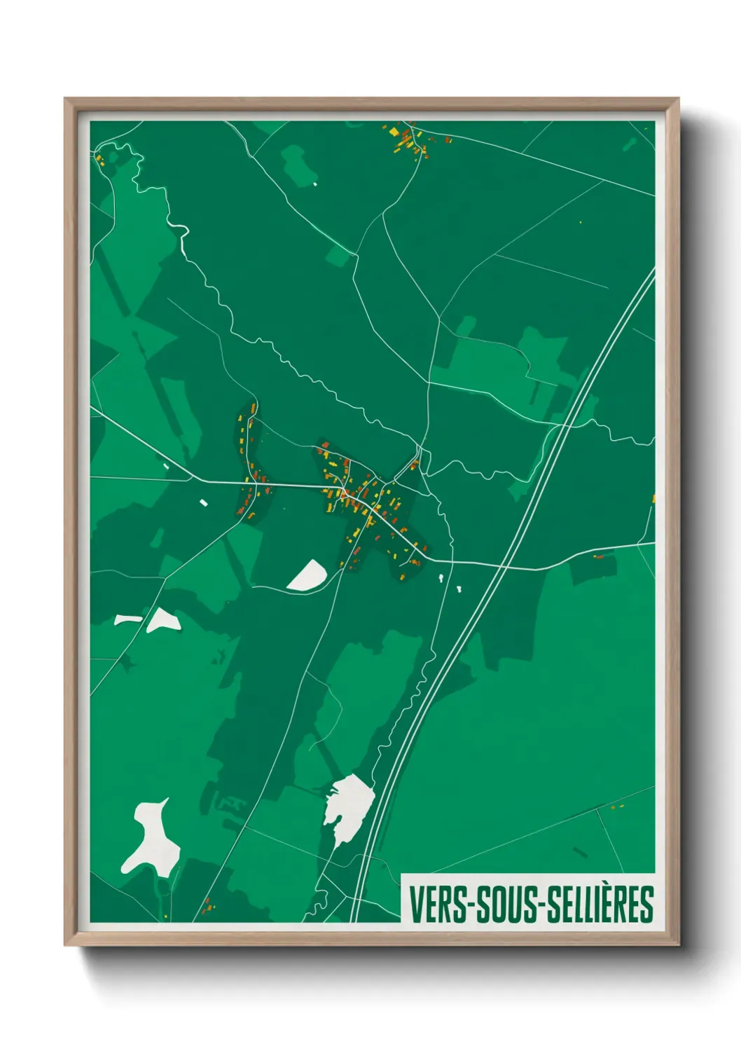 Un poster carteVers-sous-Sellières