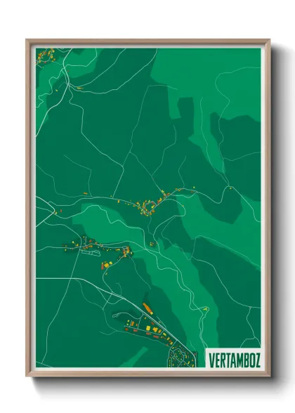 Une affiche de carte sur Vertamboz