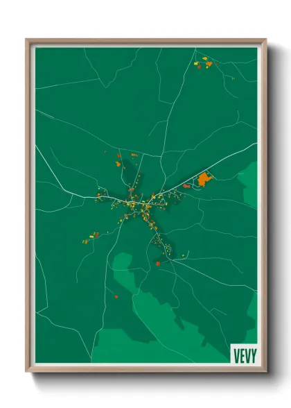 Une affiche de carte sur Vevy