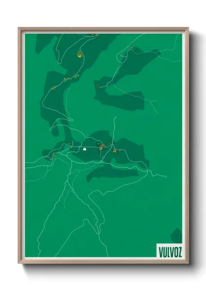 Une affiche de carte sur Vulvoz