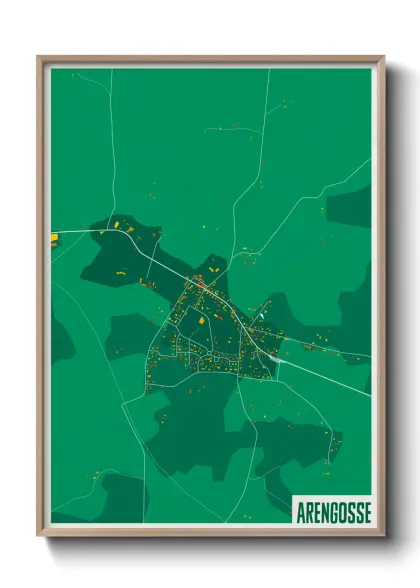 Une affiche de carte sur Arengosse