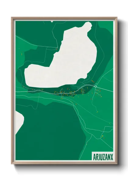 Une affiche de carte sur Arjuzanx