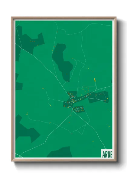 Une affiche de carte sur Arue