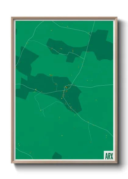 Une affiche de carte sur Arx