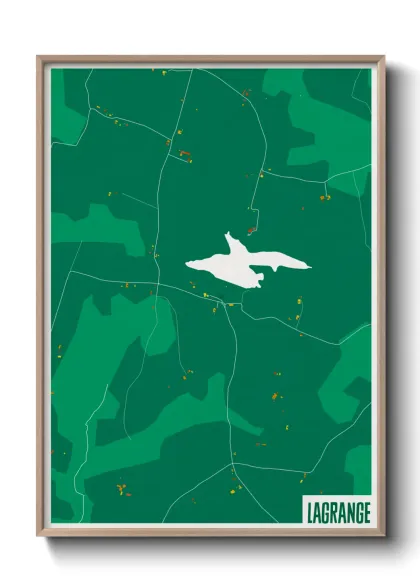 Une affiche de carte sur Lagrange