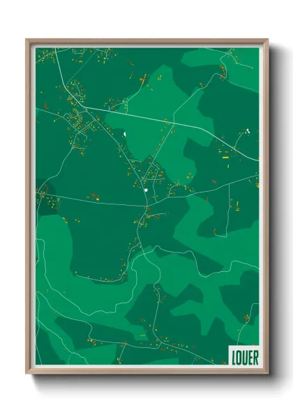 Une affiche de carte sur Louer