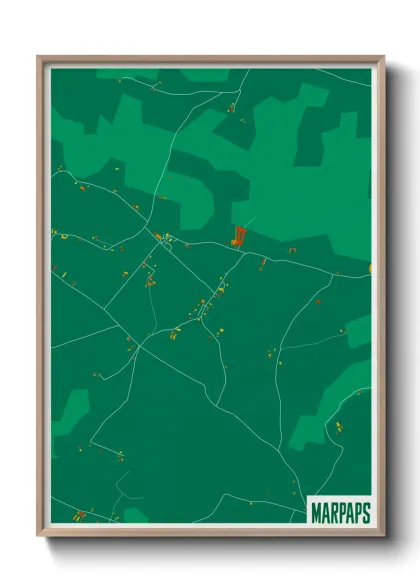 Une affiche de carte sur Marpaps