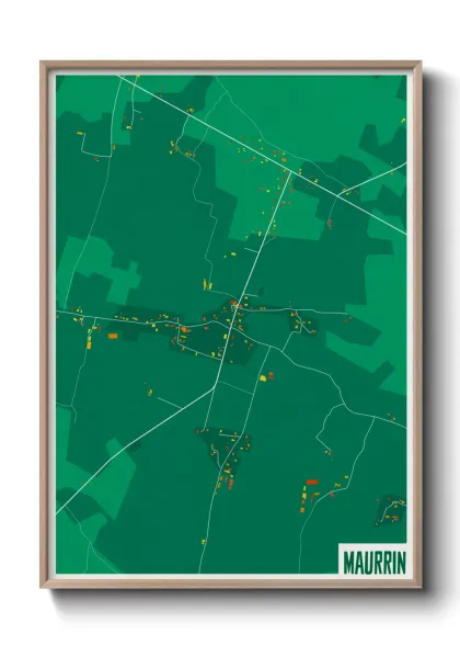 Une affiche de carte sur Maurrin
