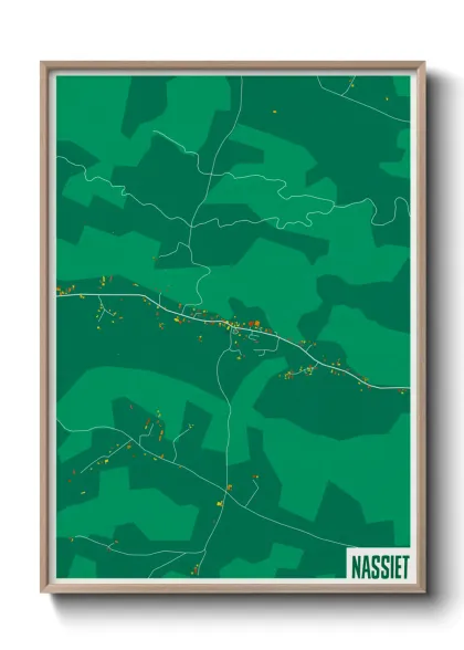 Une affiche de carte sur Nassiet